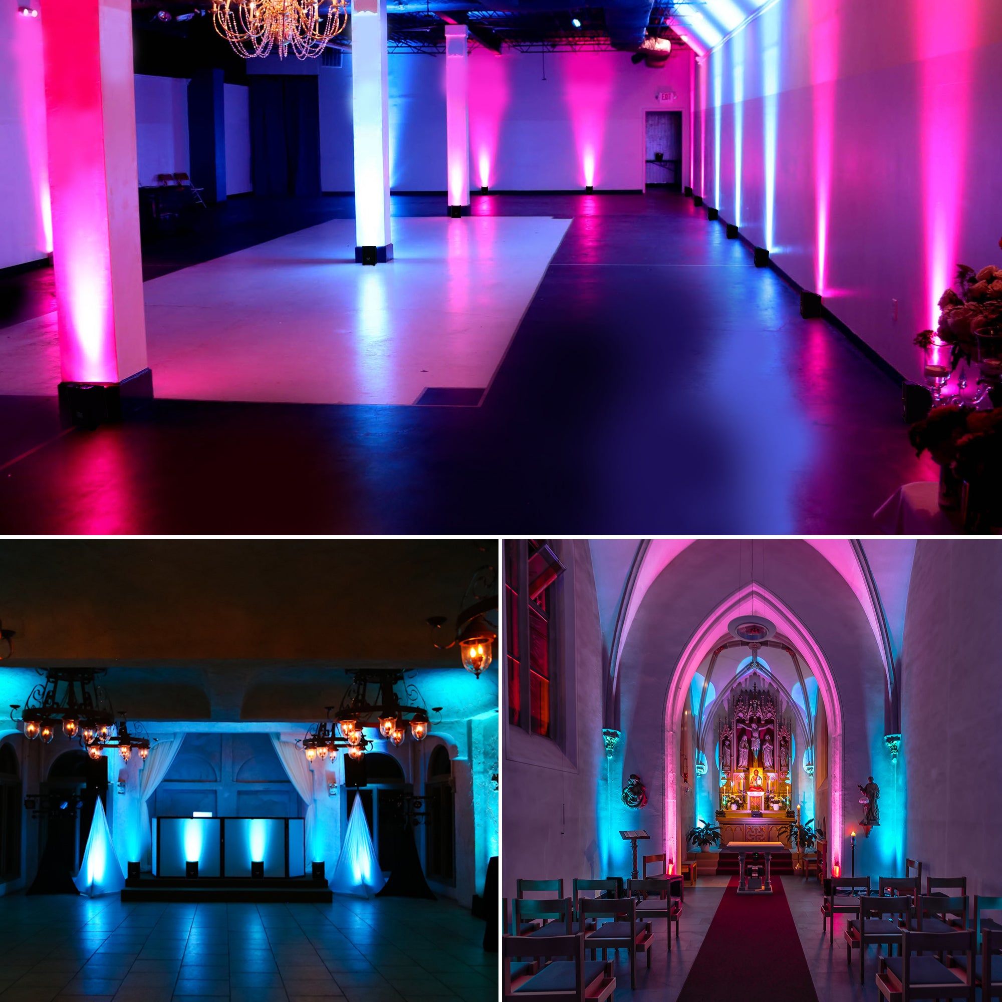 108W Battery Powered RGBWA+UV LED PAR Light