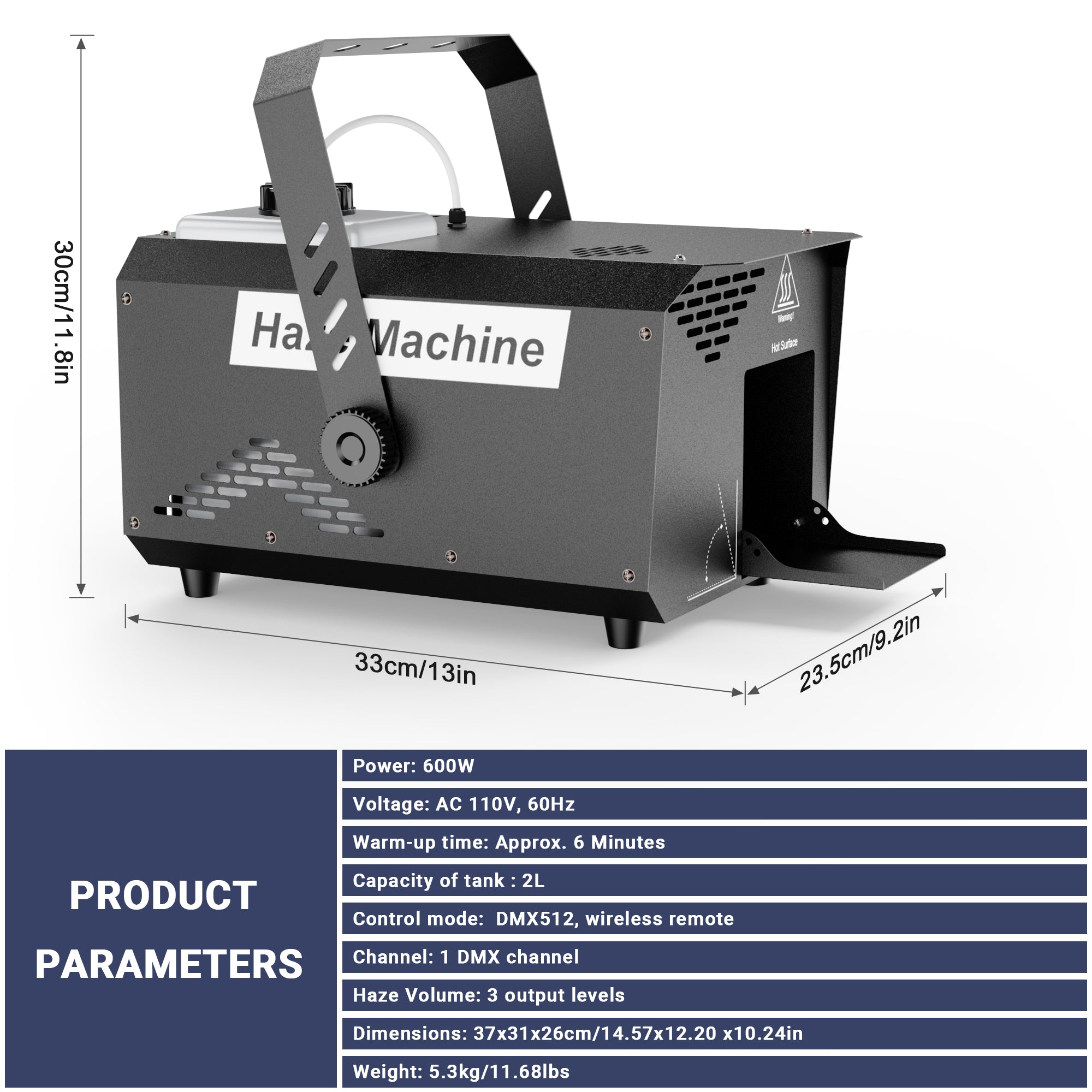 YeeSite Stage Effect 600W Haze Machine