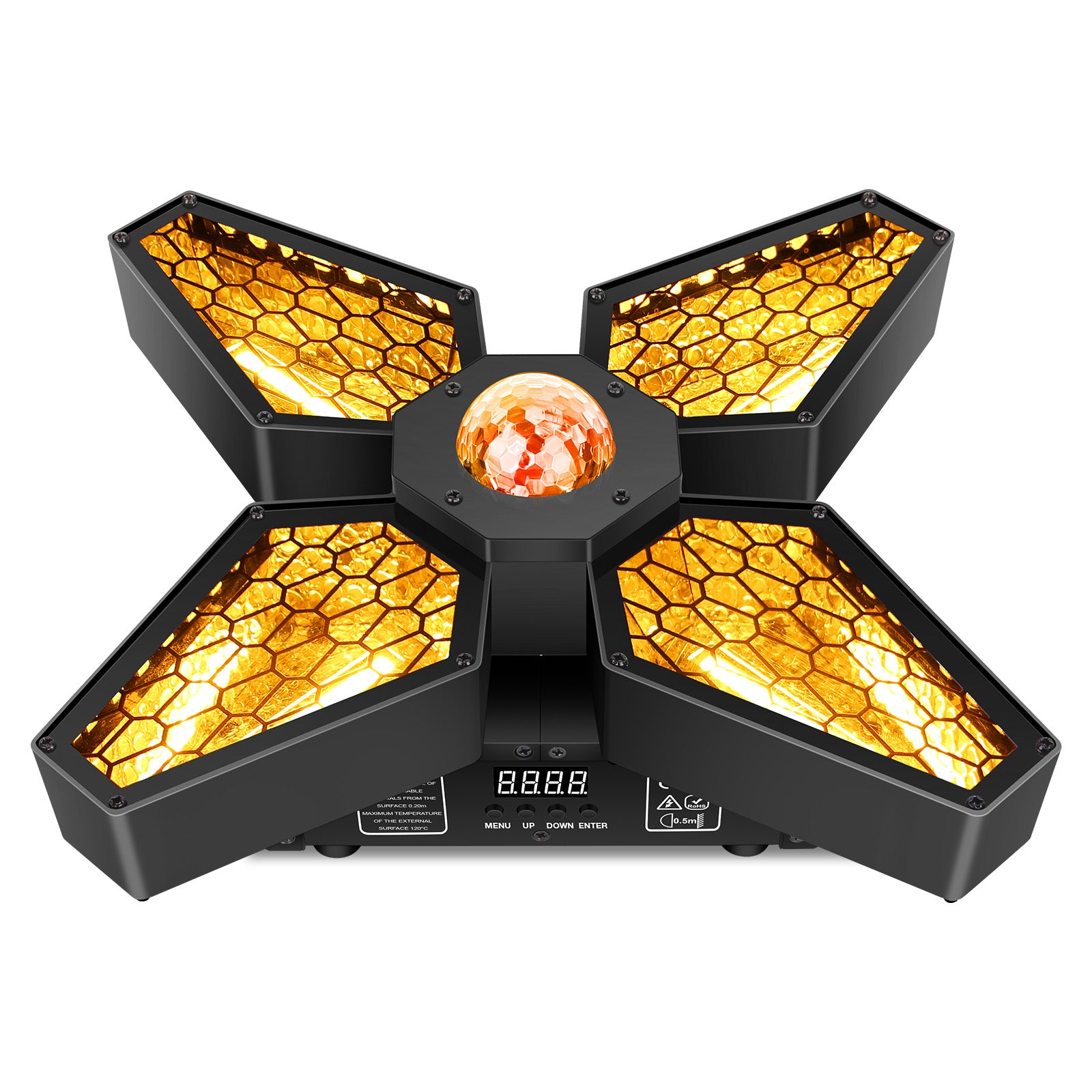 YeeSite Stage Light 100W 3-in-1 Effect / RGBW LED 4-Leaves Moving Head Effect Light