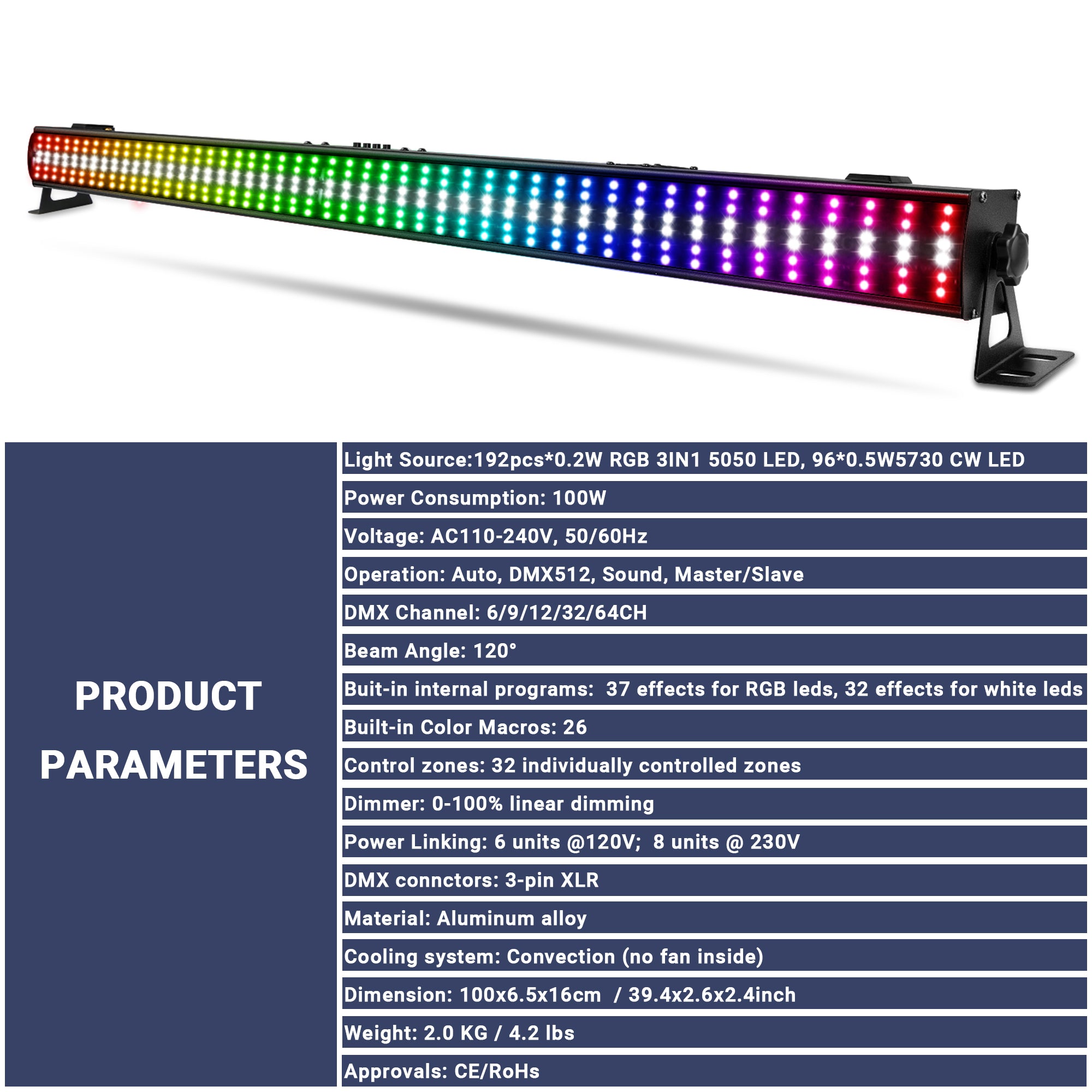 YeeSite Stage Light 100W RGBW LED Wall Washer