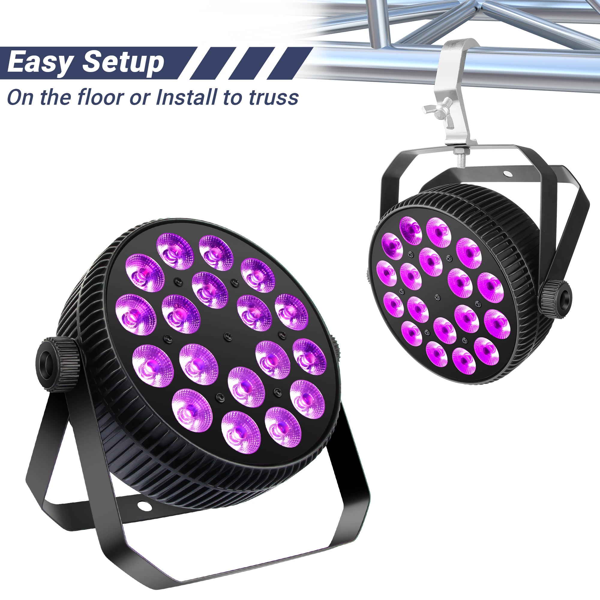 YeeSite Stage Light 180W RGBWA+UV LED PAR Light