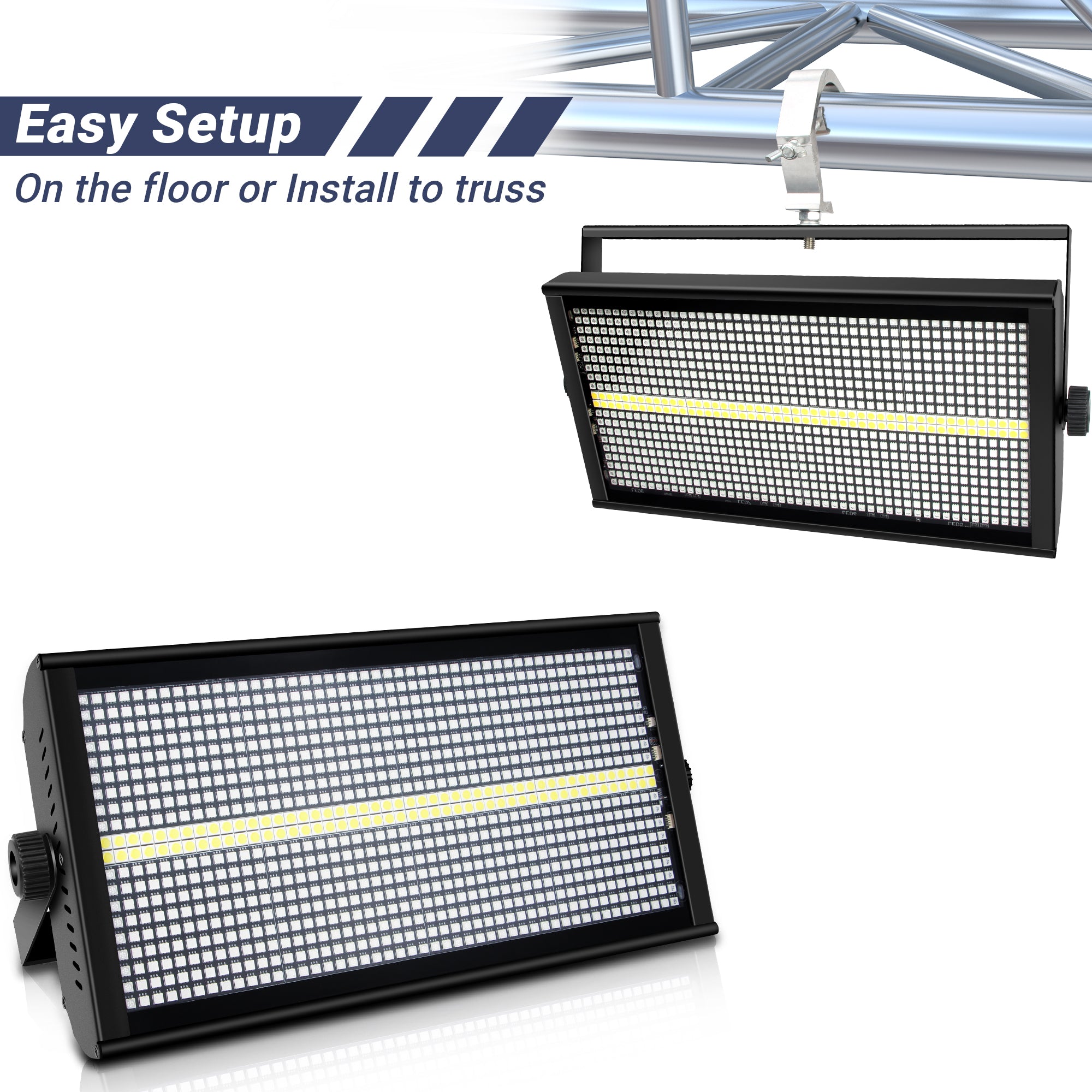 YeeSite Stage Light 500W RGBW LED Strobe Panel