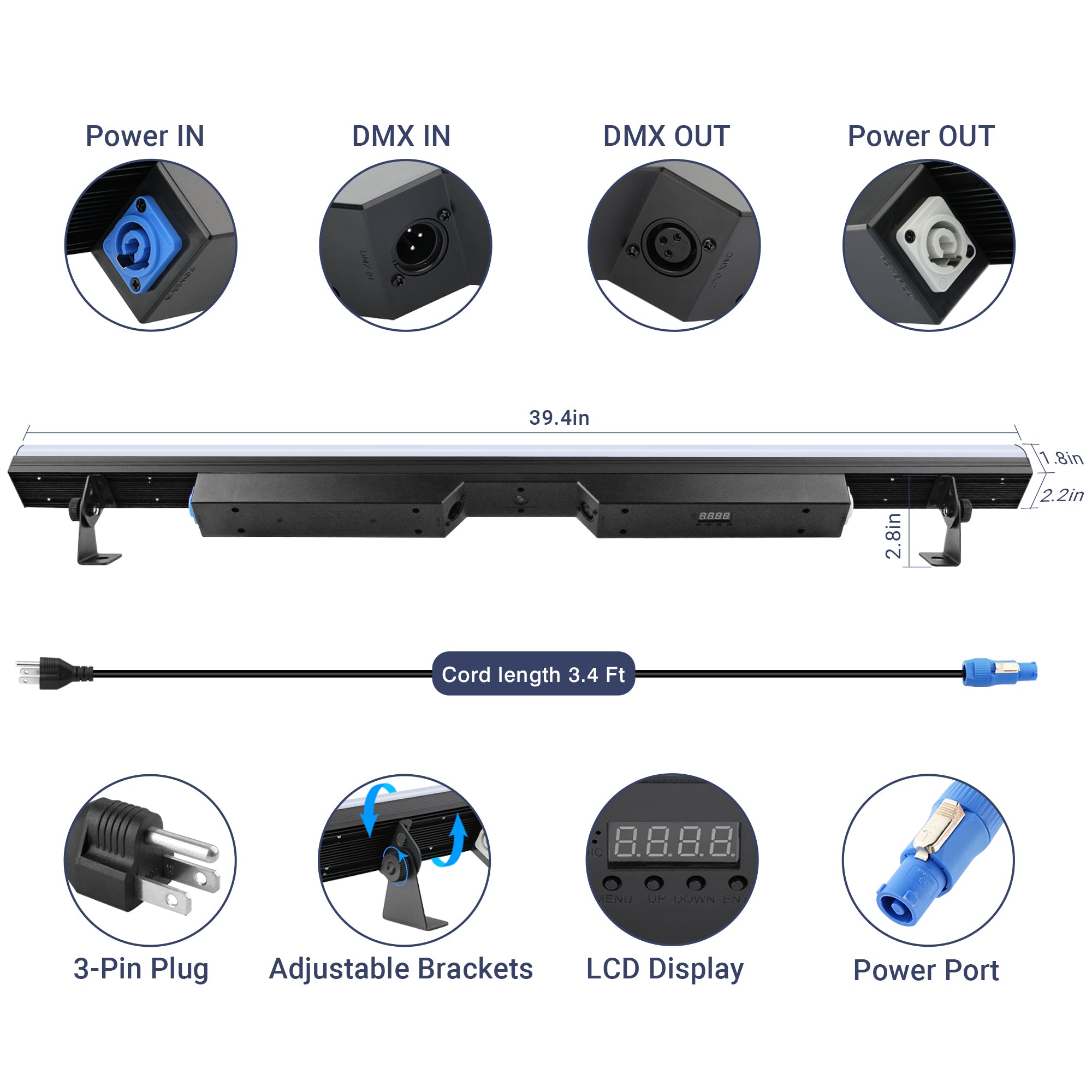YeeSite Stage Light 60W RGB LED Wall Washer