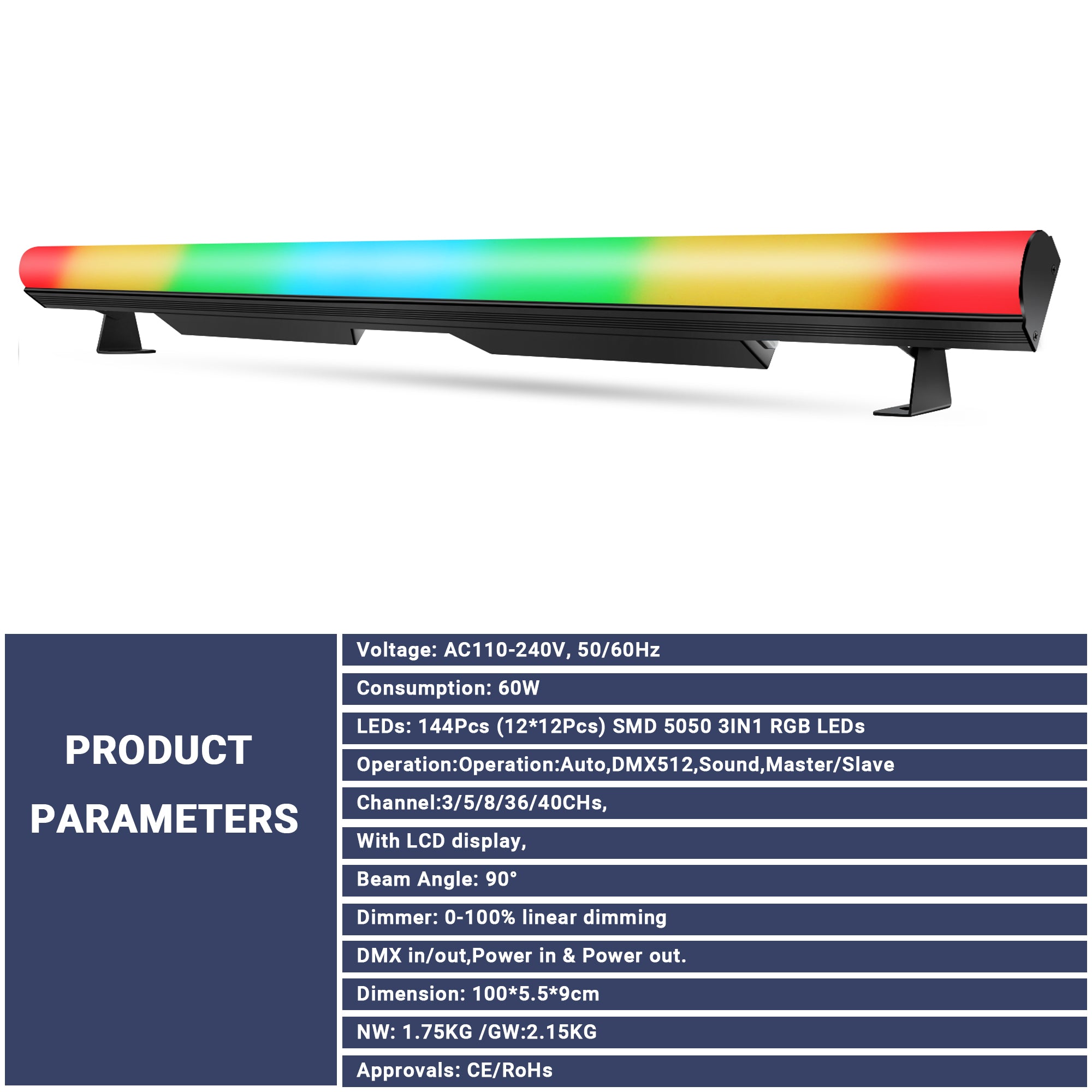 YeeSite Stage Light 60W RGB LED Wall Washer