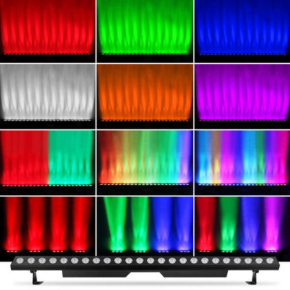 144W RGBWA+UV LED Wash Light Bar