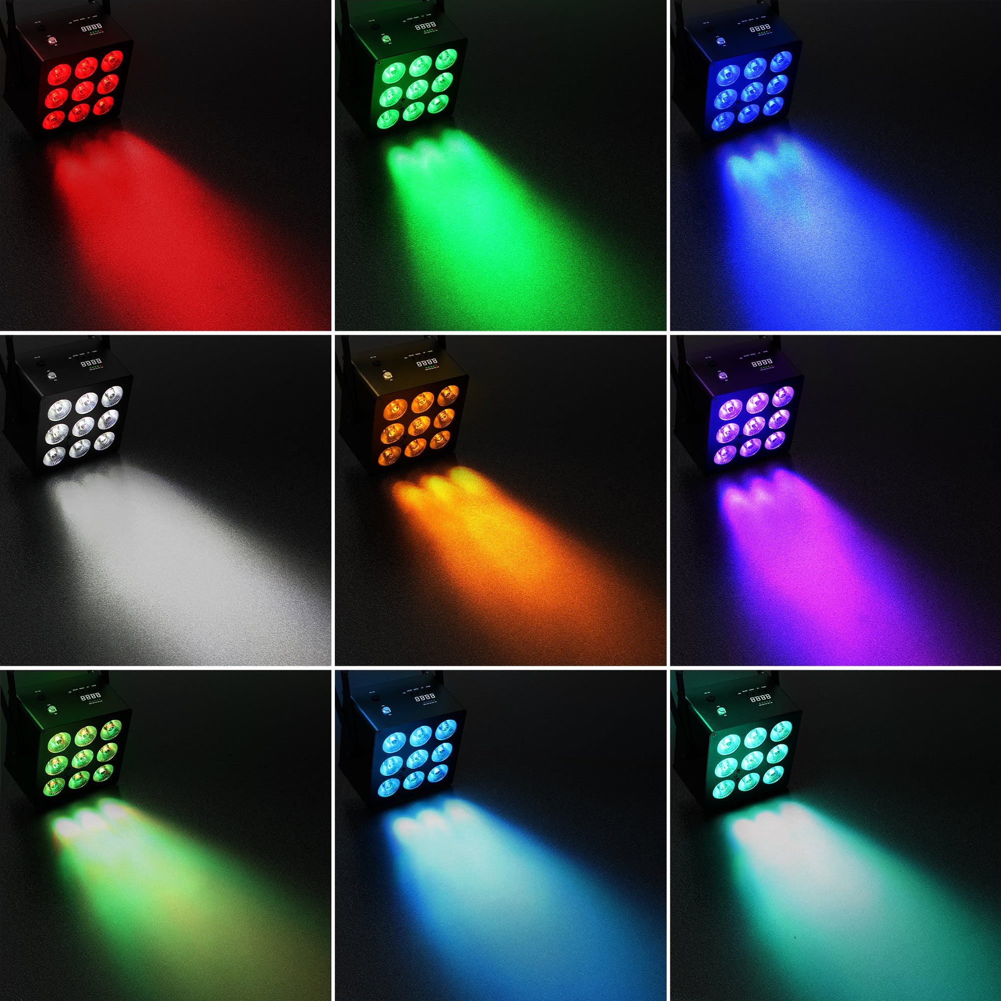 54W RGBWA+UV LED Battery PAR Light