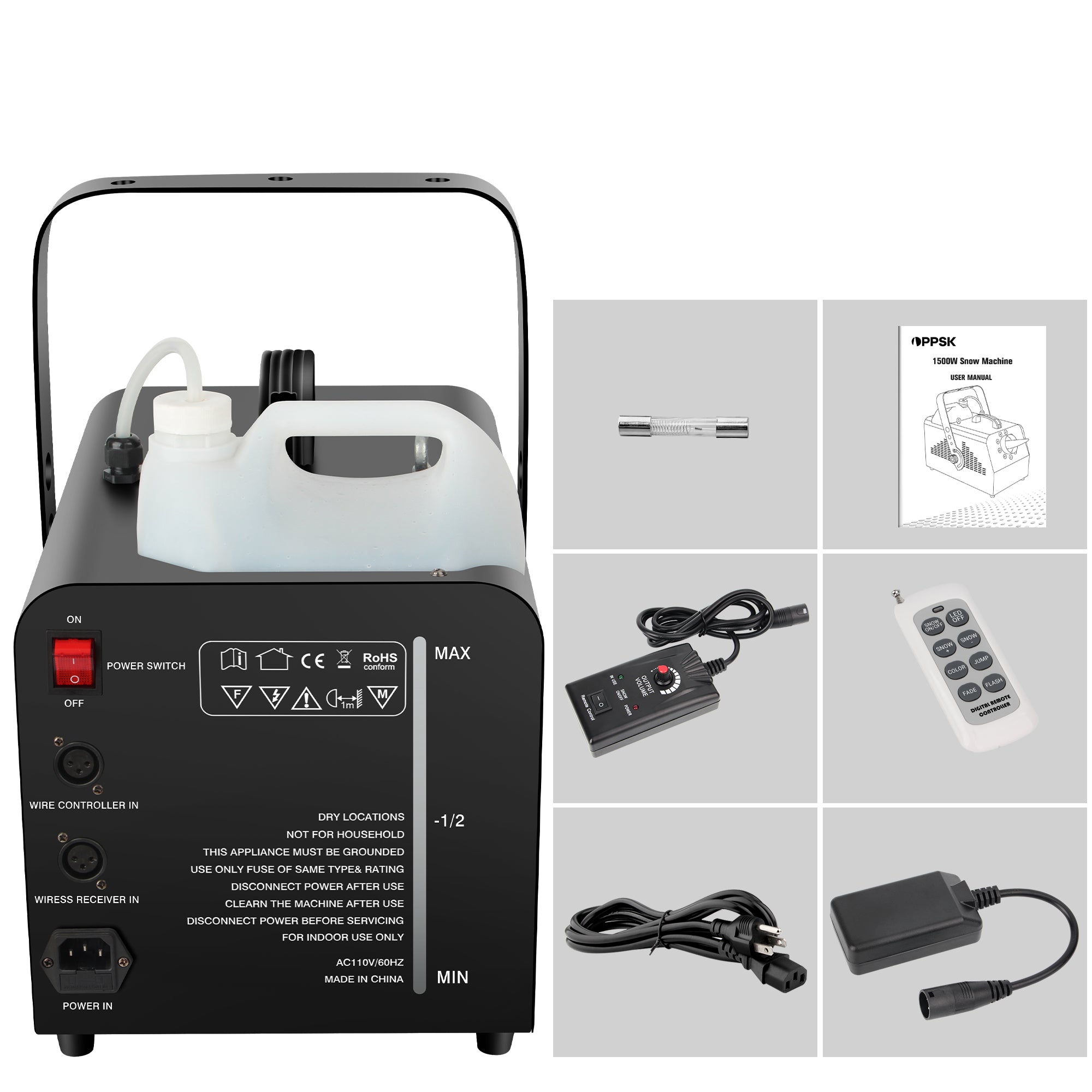 YeeSite Stage Effect 1500W LED Snow Making Machine