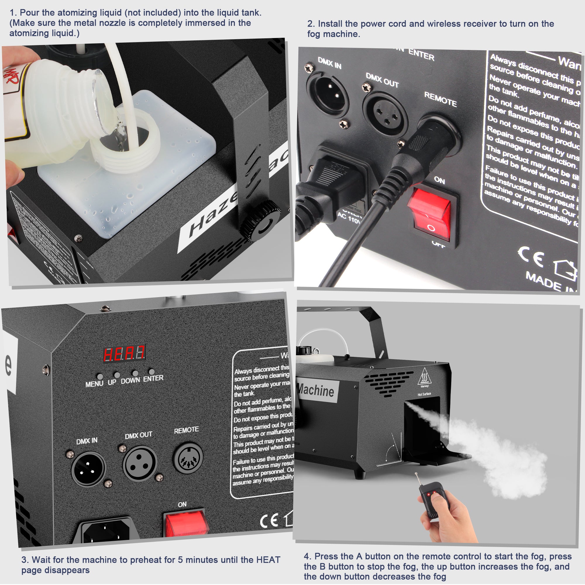YeeSite Stage Effect 600W Haze Machine