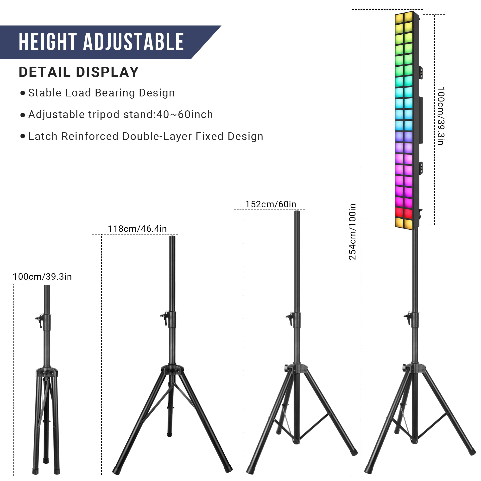 YeeSite Stage Light 100W RGB LED Pixel Bar