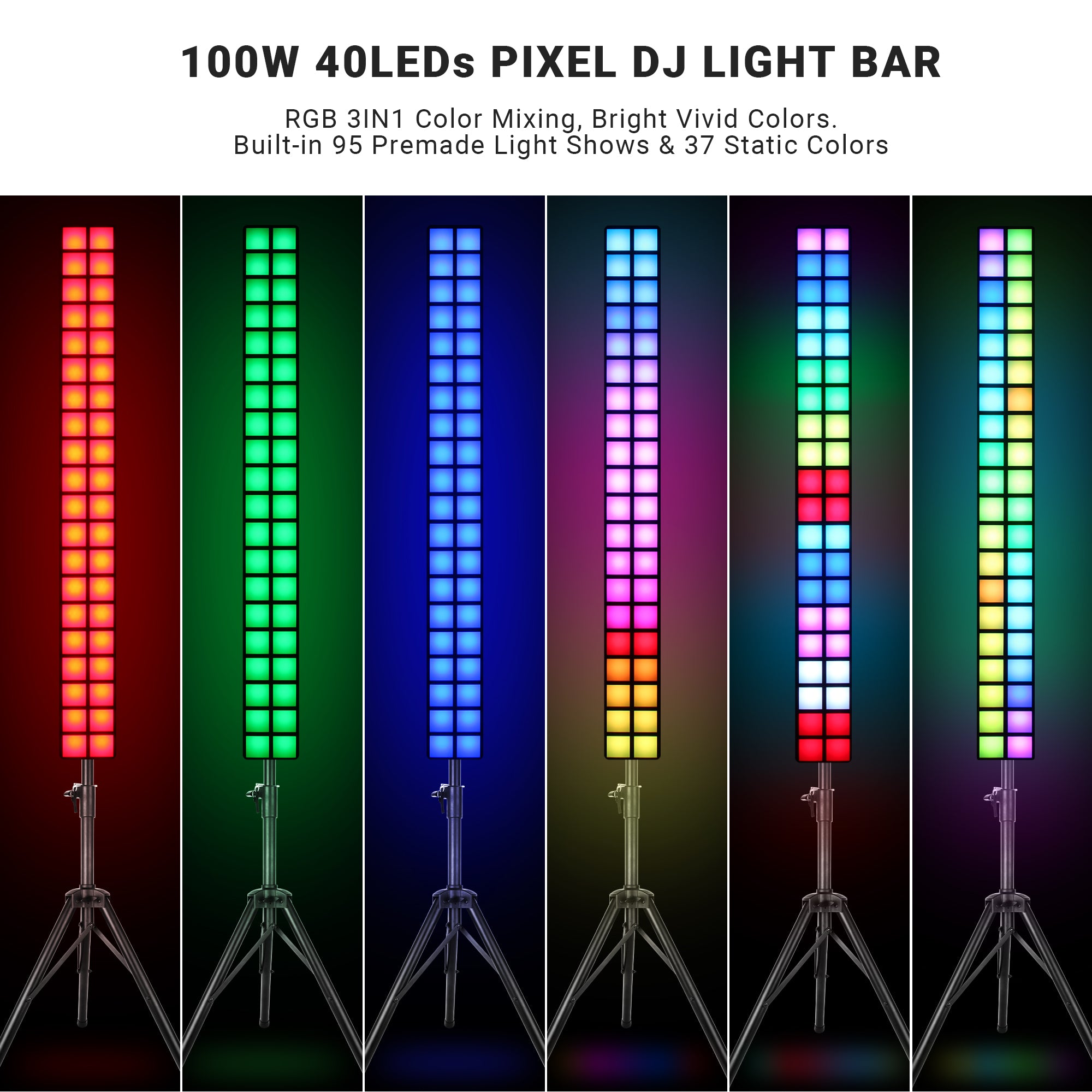YeeSite Stage Light 100W RGB LED Pixel Bar