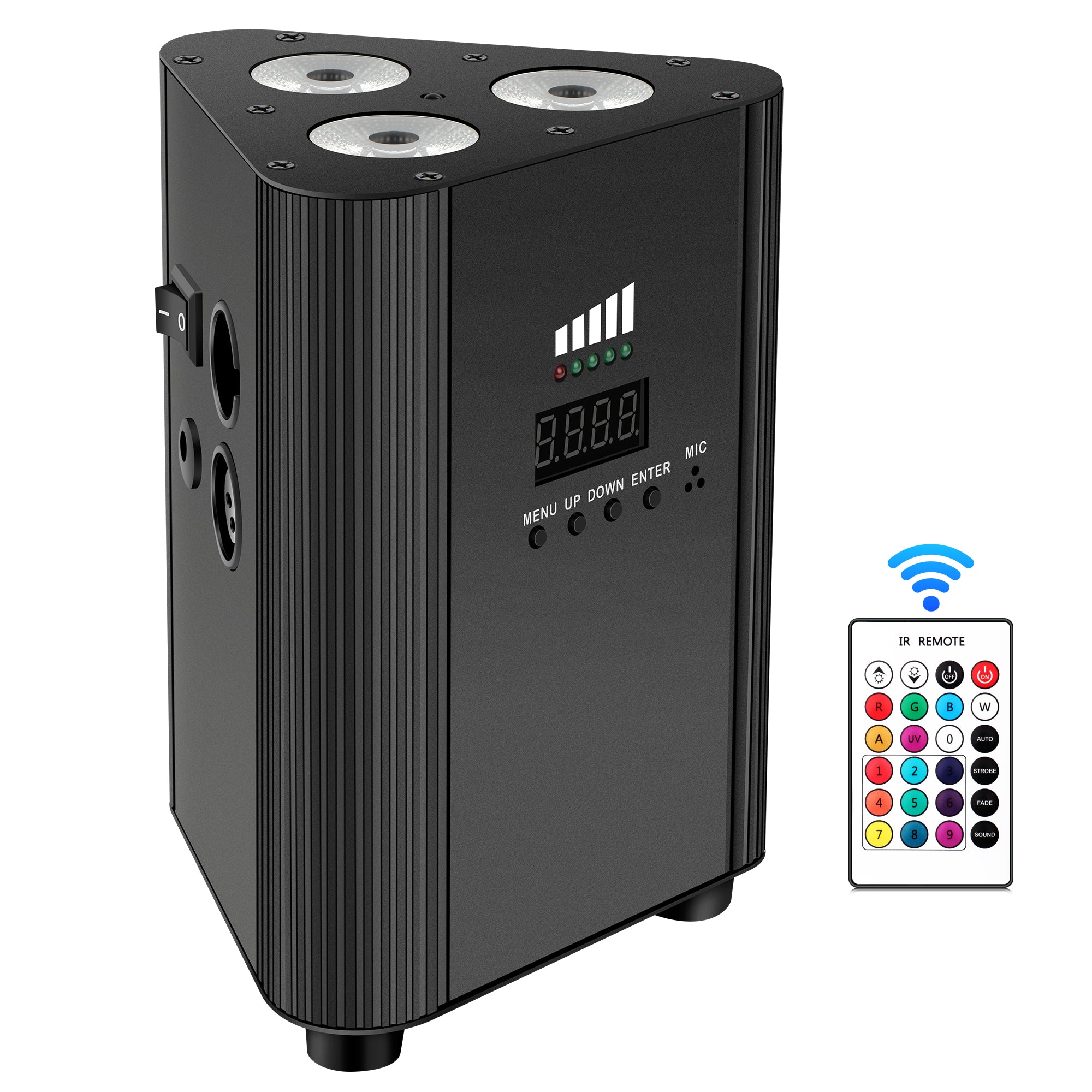 YeeSite Stage Light 12W Battery Powered RGBW LED PAR Light