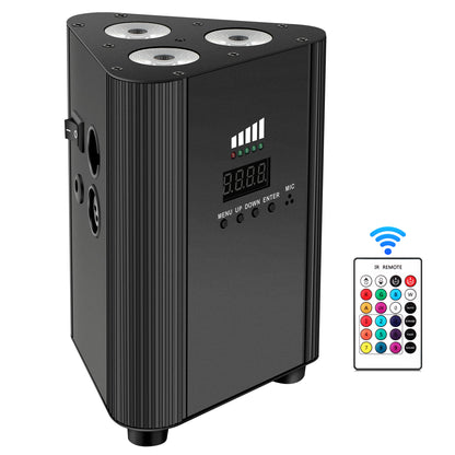 YeeSite Stage Light 12W Battery Powered RGBW LED PAR Light