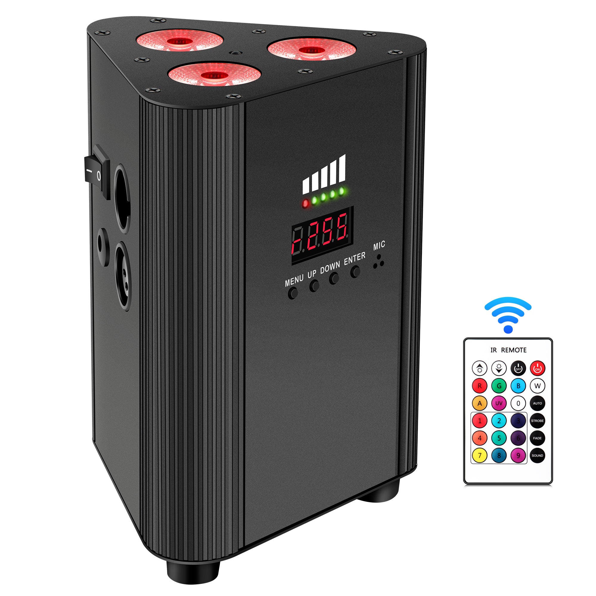 YeeSite Stage Light 12W Battery Powered RGBW LED PAR Light