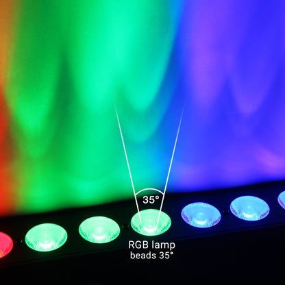 YeeSite Stage Light 144W RGBWA+UV LED Wash Light Bar