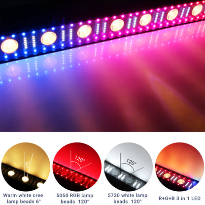 YeeSite Stage Light 150W Battery Powered Wireless DMX LED Wall Washer Light Bar