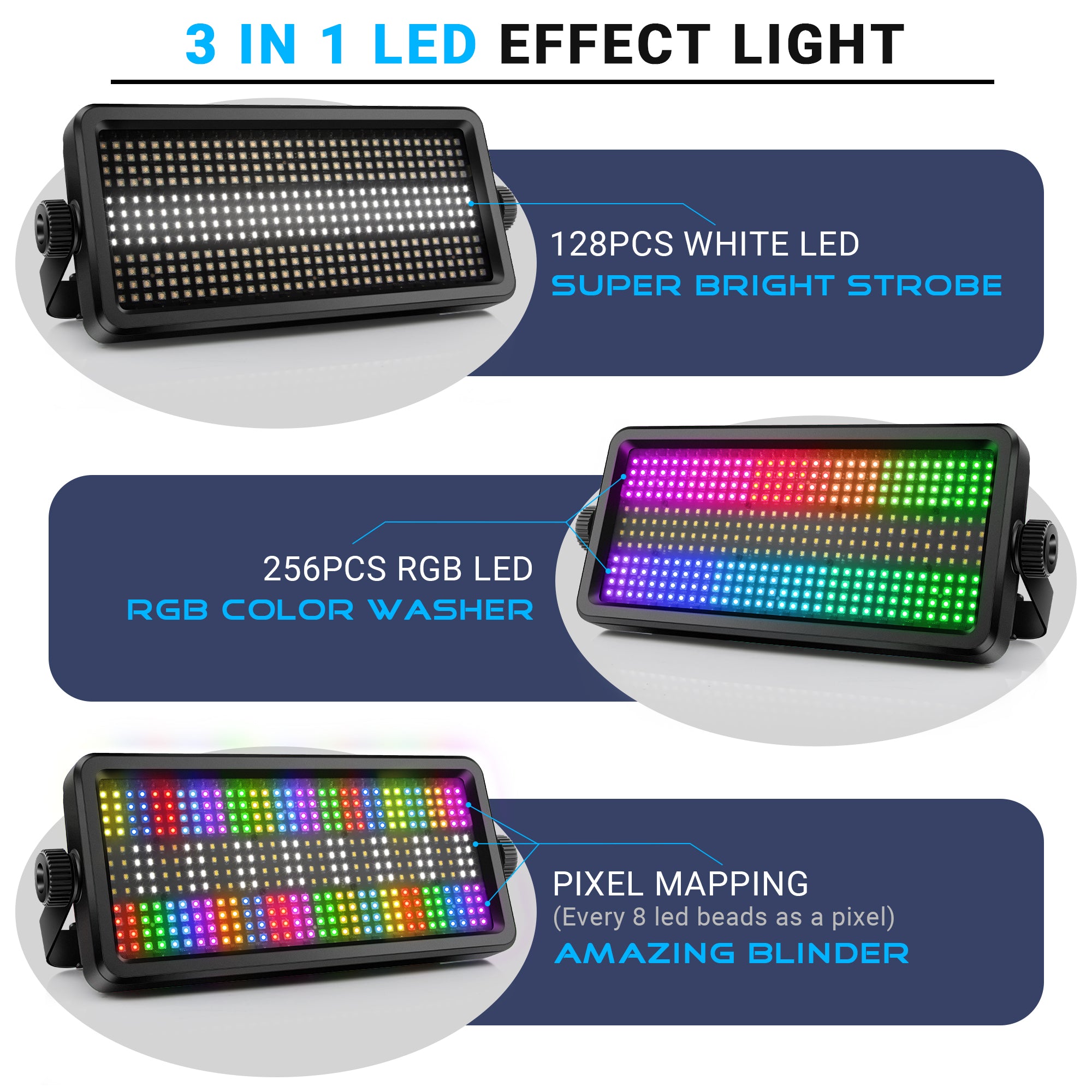 YeeSite Stage Light 150W RGBW Stage Strobe Light