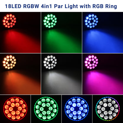 YeeSite Stage Light 180W RGBW LED PAR Light