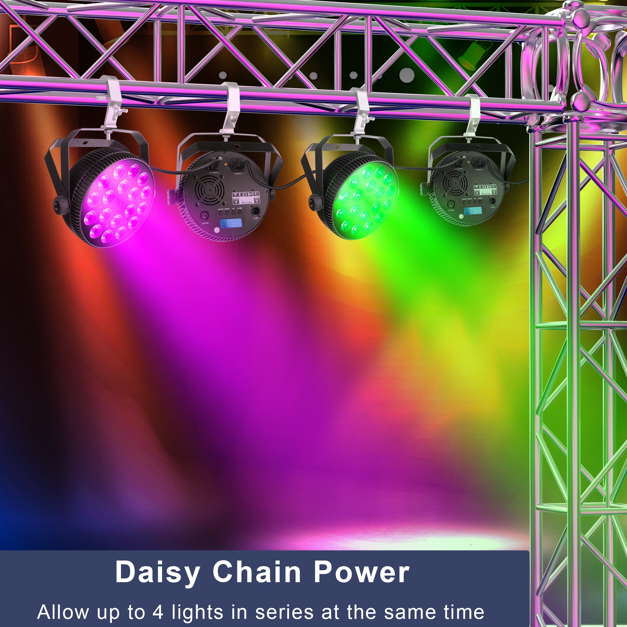 YeeSite Stage Light 180W RGBWA+UV LED PAR Light