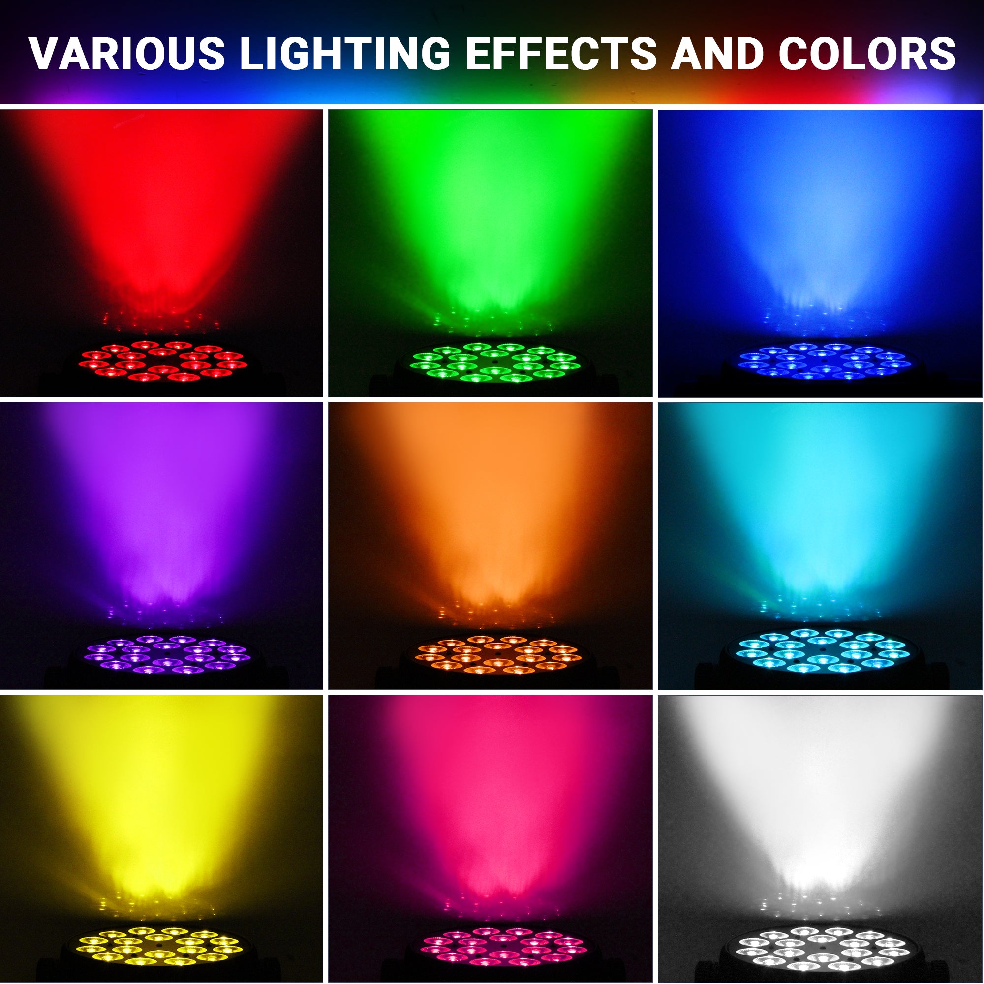 YeeSite Stage Light 180W RGBWA+UV LED PAR Light