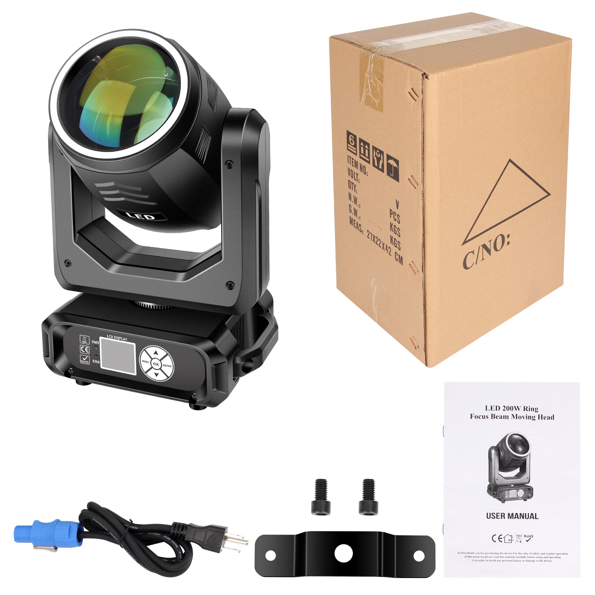 YeeSite Stage Light 200W LED Moving Head Beam Light