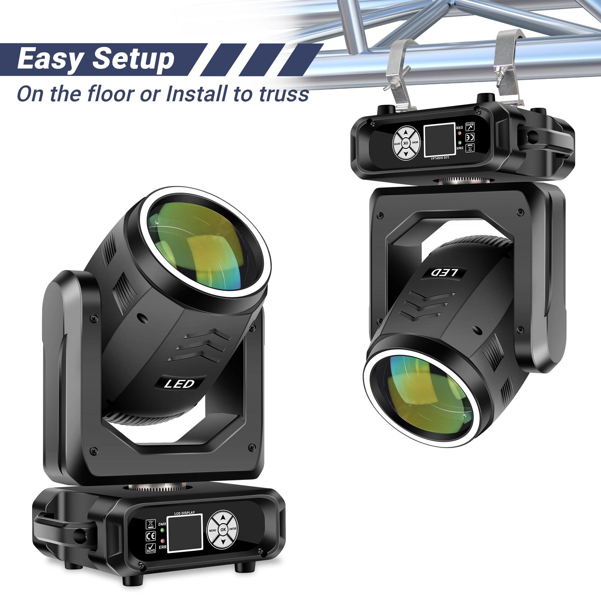 YeeSite Stage Light 200W LED Moving Head Beam Light