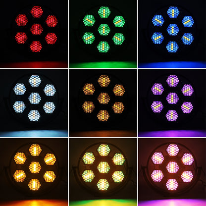 YeeSite Stage Light 260W 7-Head Hexagonal Retro Stage Light