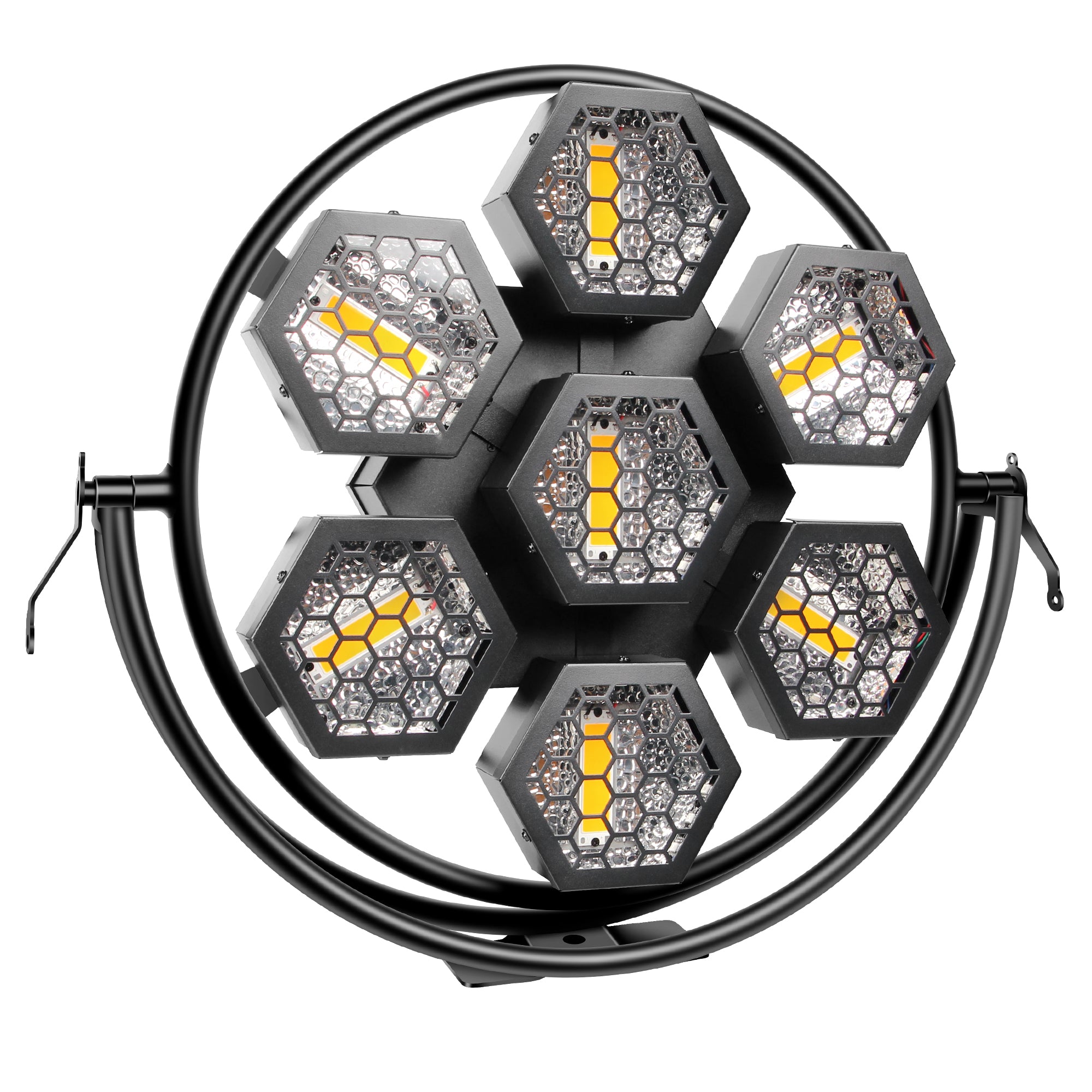 YeeSite Stage Light 260W 7-Head Hexagonal Retro Stage Light