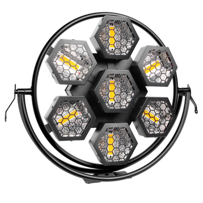 YeeSite Stage Light 260W 7-Head Hexagonal Retro Stage Light