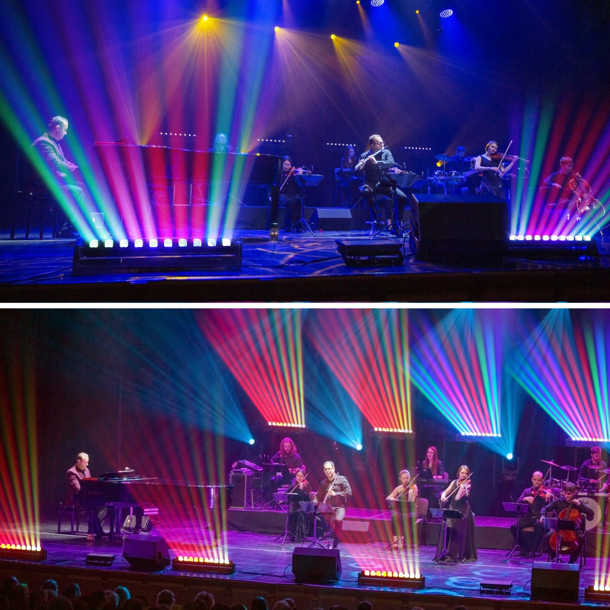 YeeSite Stage Light 300W 10×30W RGBW LED Pixel Beam Bar with Tilt