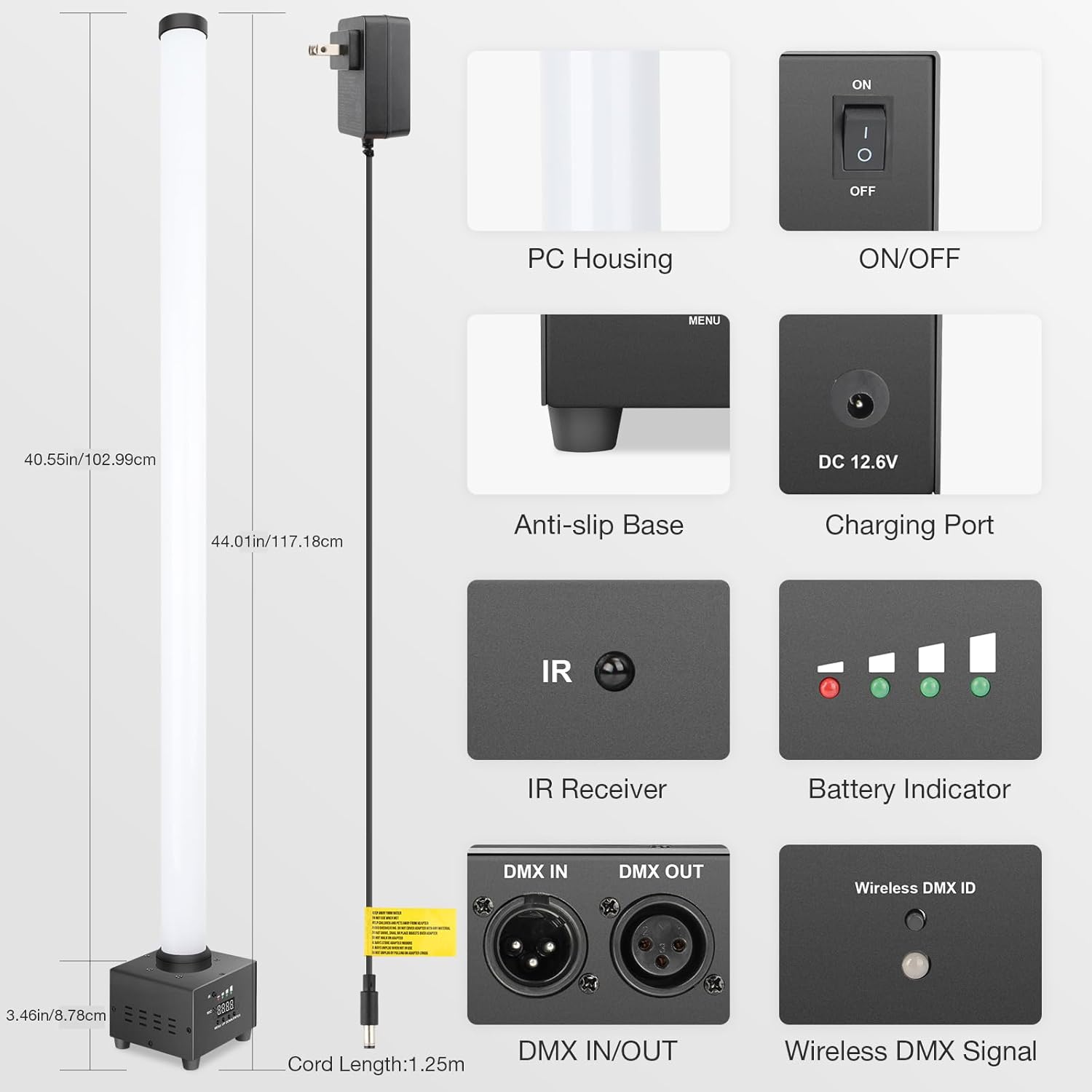 YeeSite Stage Light 30W RGB LED Stage Pixel Light Bar