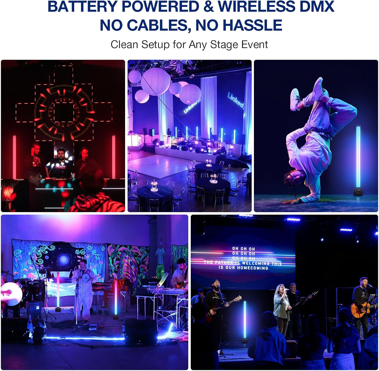 YeeSite Stage Light 30W RGB LED Stage Pixel Light Bar