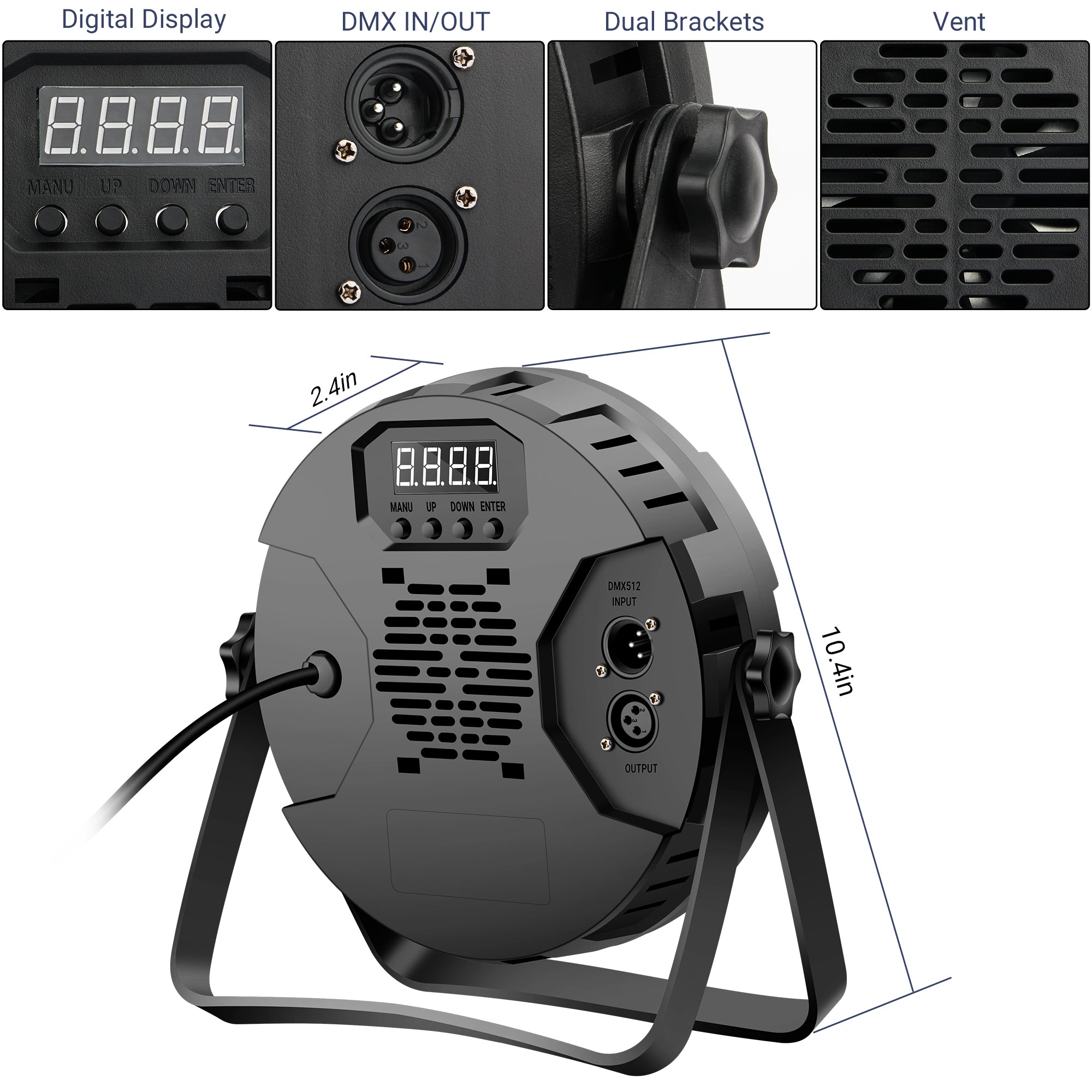 YeeSite Stage Light 90W RGB LED PAR Lights